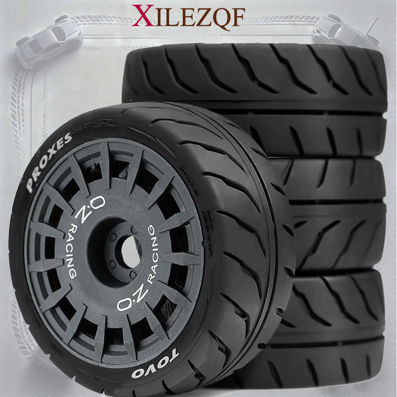 Tamiya Model Rc Car - XILEZQF 4PCS Pneus de Turismo 1/10