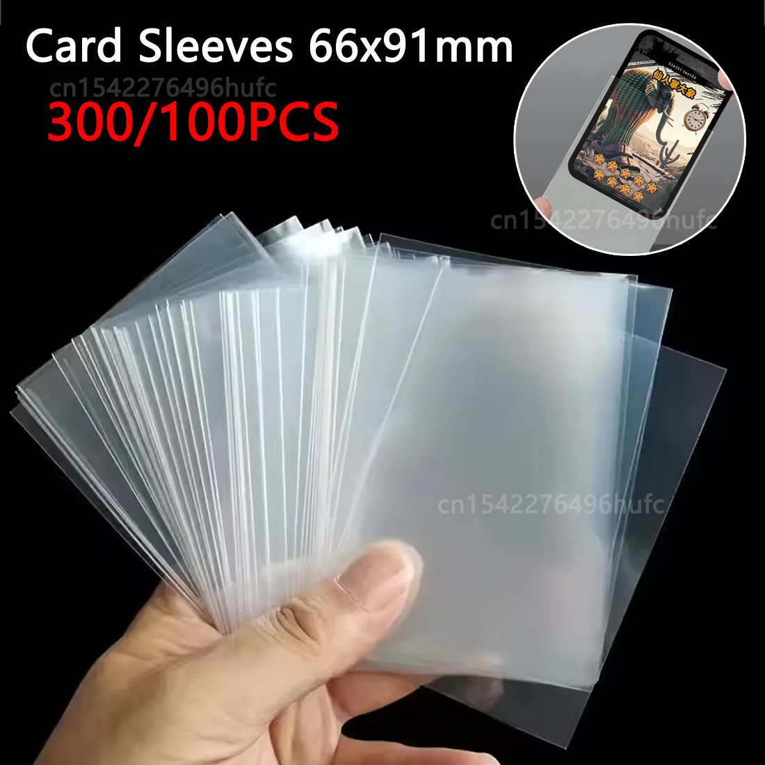 300/100 pçs 66*91mm mangas de  - Pokemon Binder Card avaliação e preço