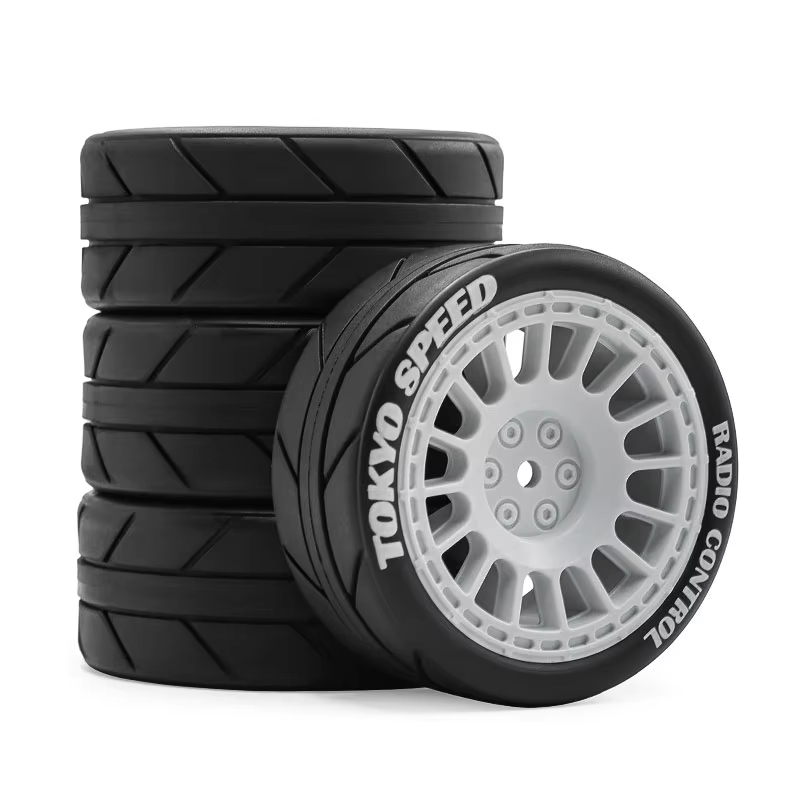 Conjunto de 4 Pneus e Rodas pa - Tamiya Model Rc Car avaliação e preço
